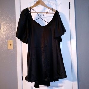 Little black dress satin